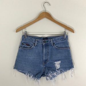 Vintage Tommy Hilfiger Cut Off Shorts | Waist 28